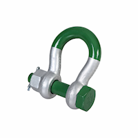 G-5263 Green Pin Super Safety Bow Shackles Product Render 1